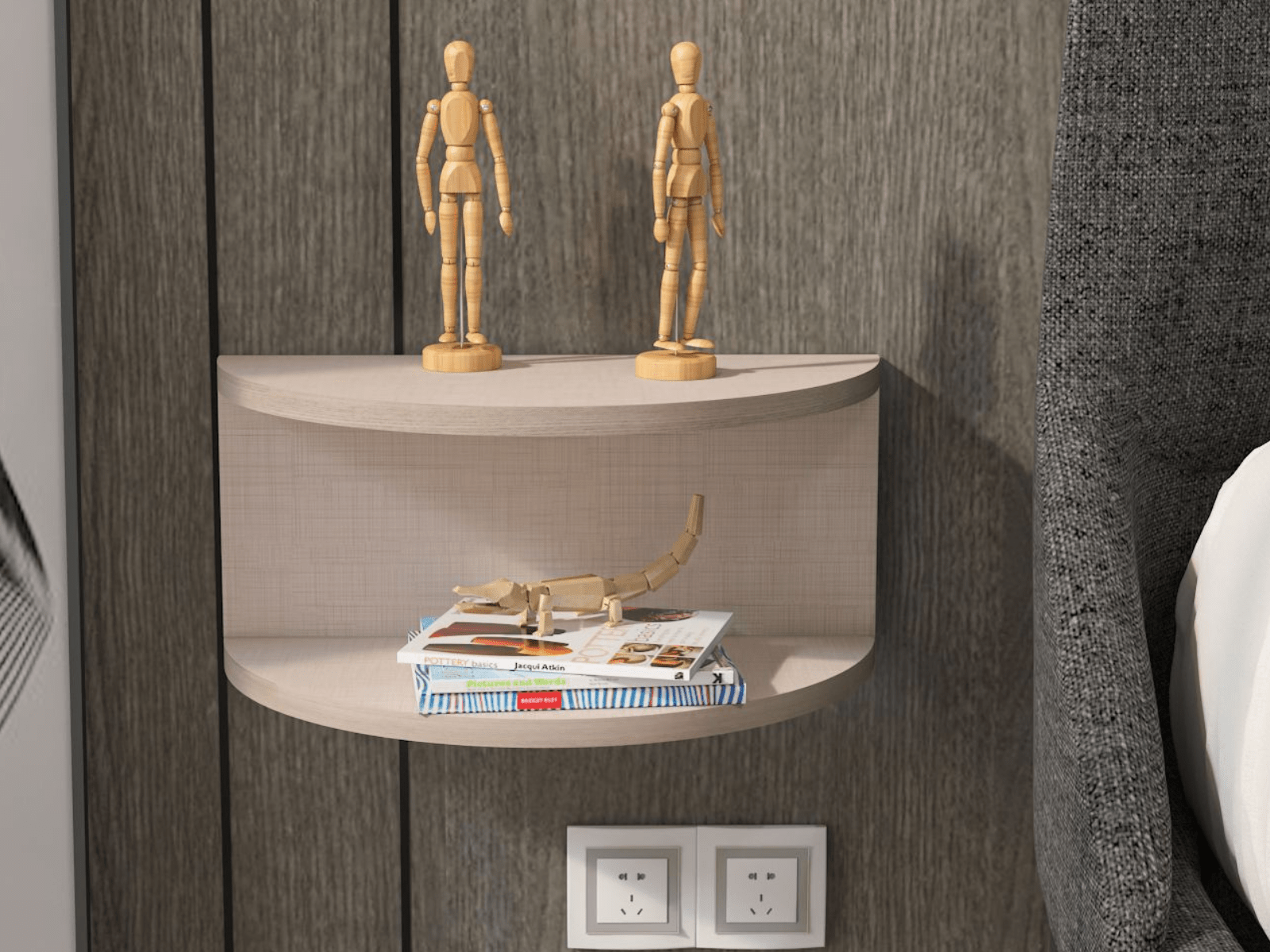 Zwevend nachtkastje CIAO kasjmier