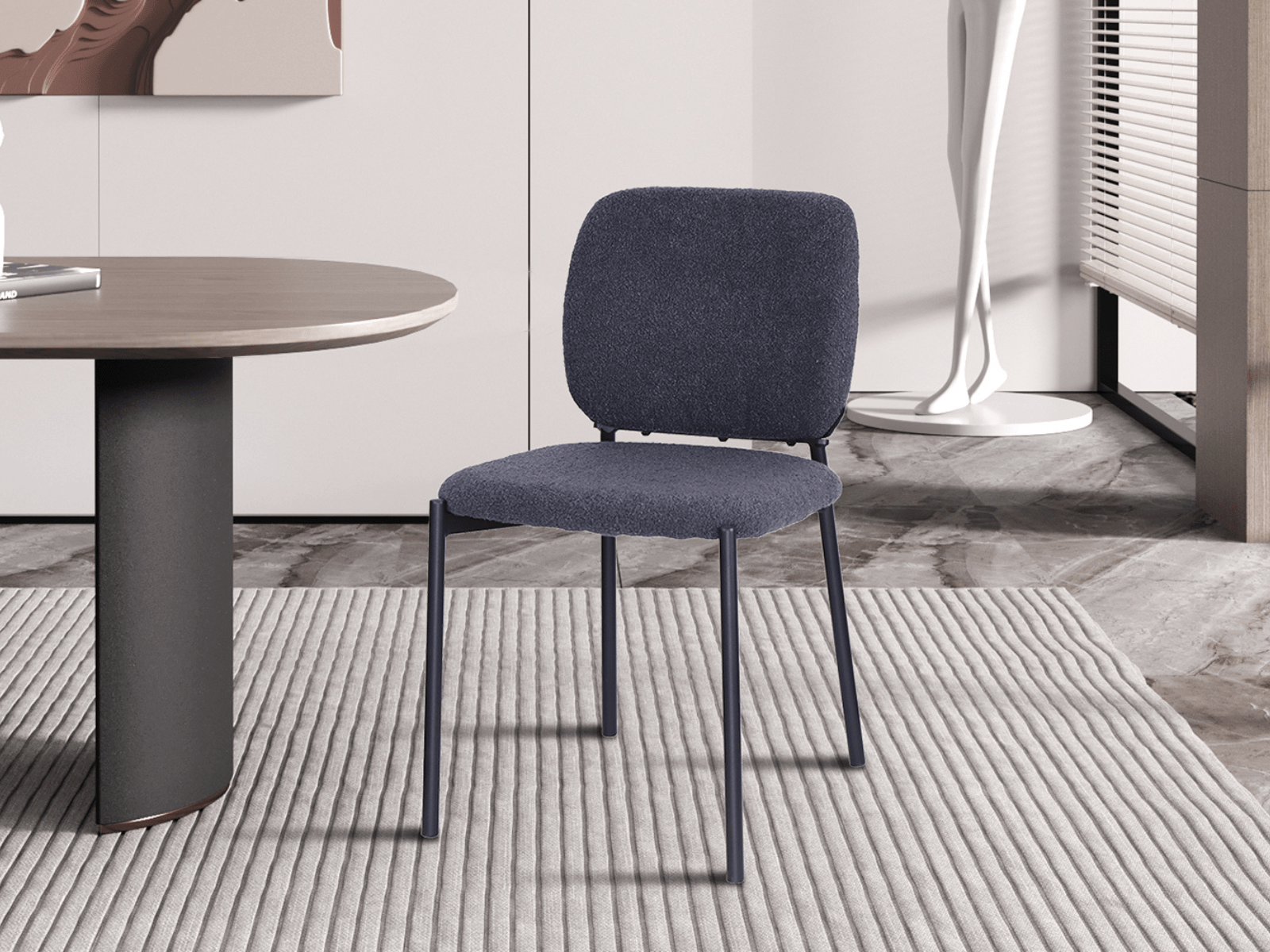 Stoel ORELIA donkergrijs