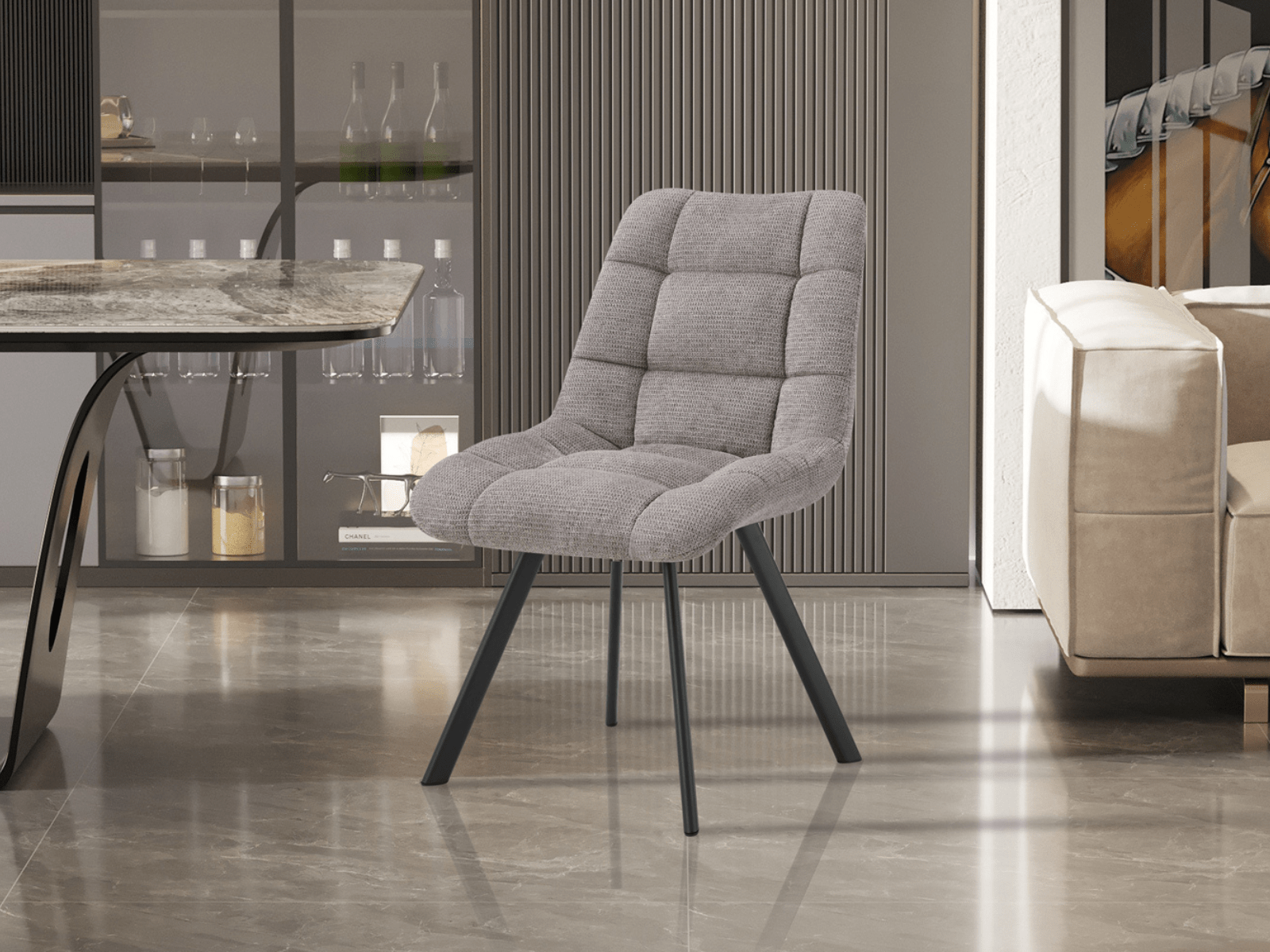 Stoel LORRY lichtgrijs