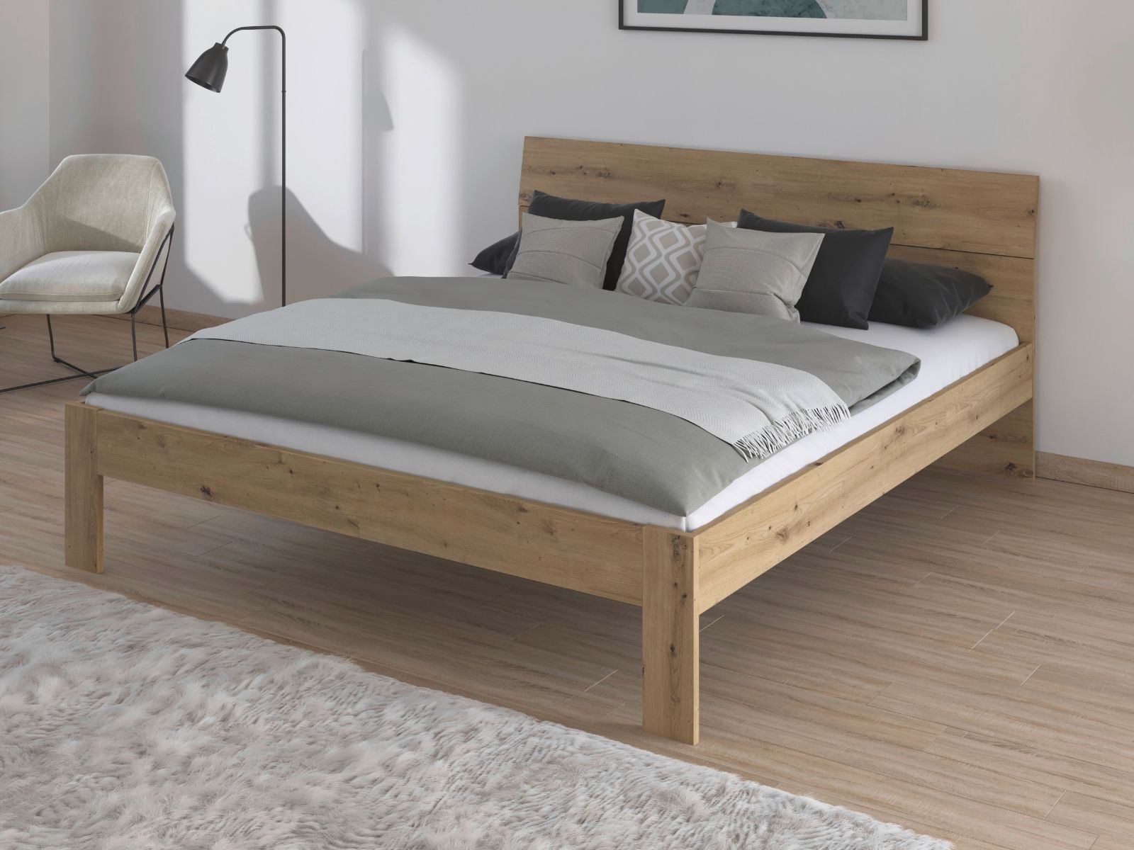 Bed FLASH 180x200 cm artisan eik