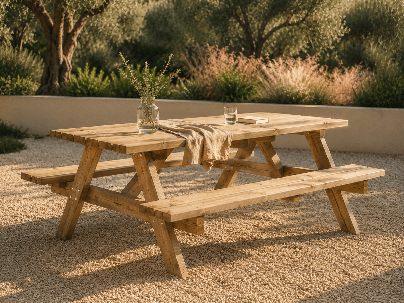 Picknicktafel FLORENCE 6 personen noorse den/spar