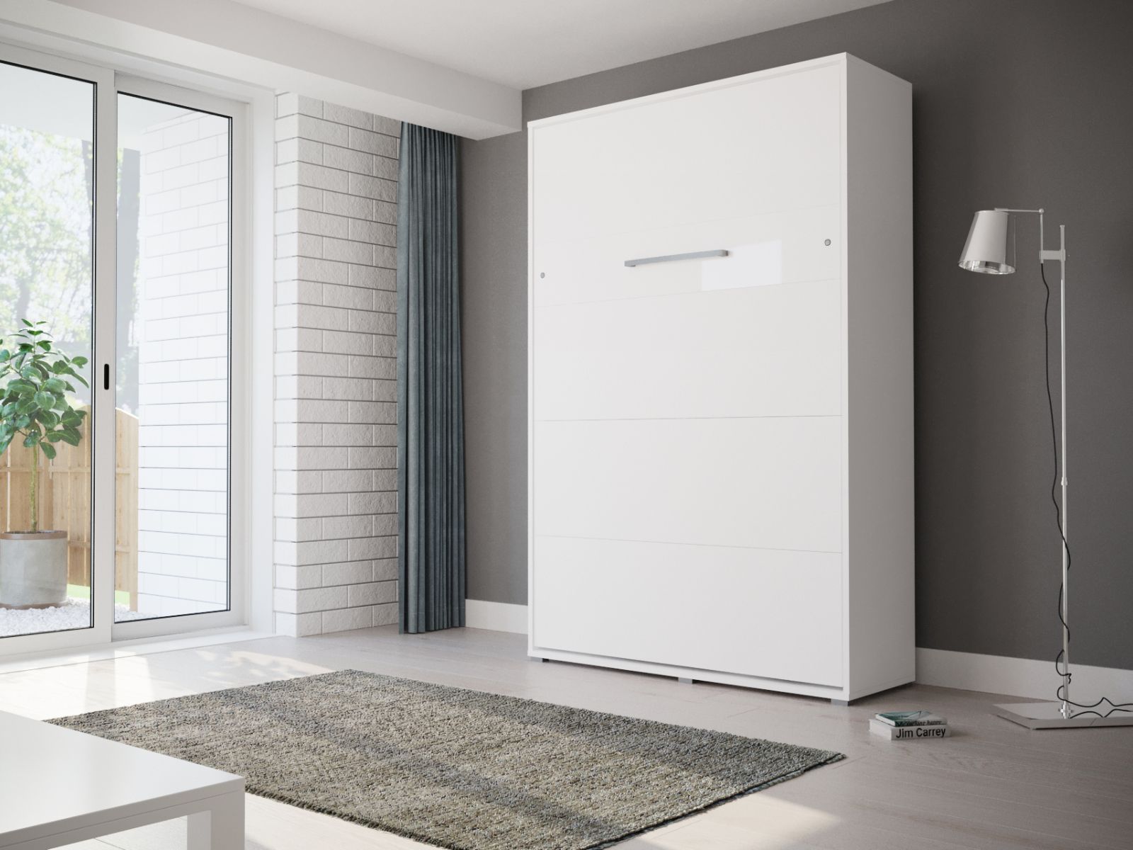 Opklapbed HOUDI 140x200 cm wit