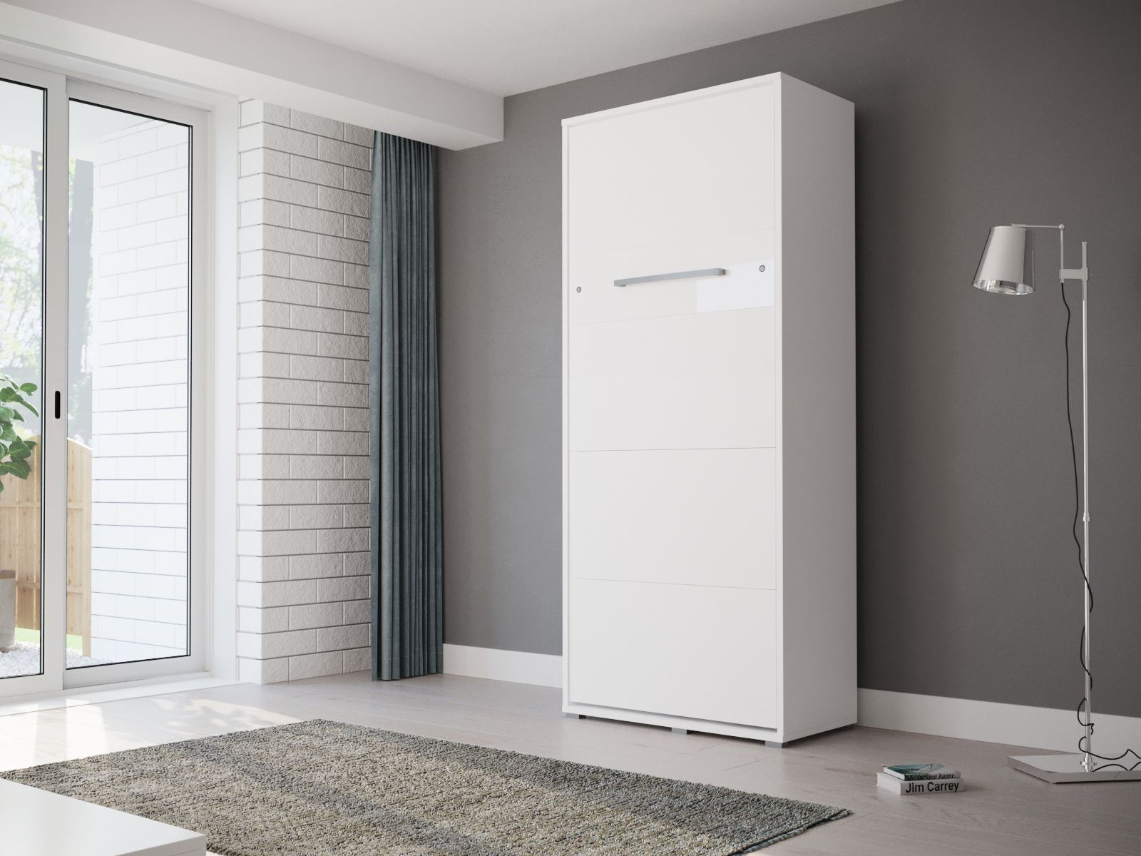 Opklapbed HOUDI 90x200 cm wit 