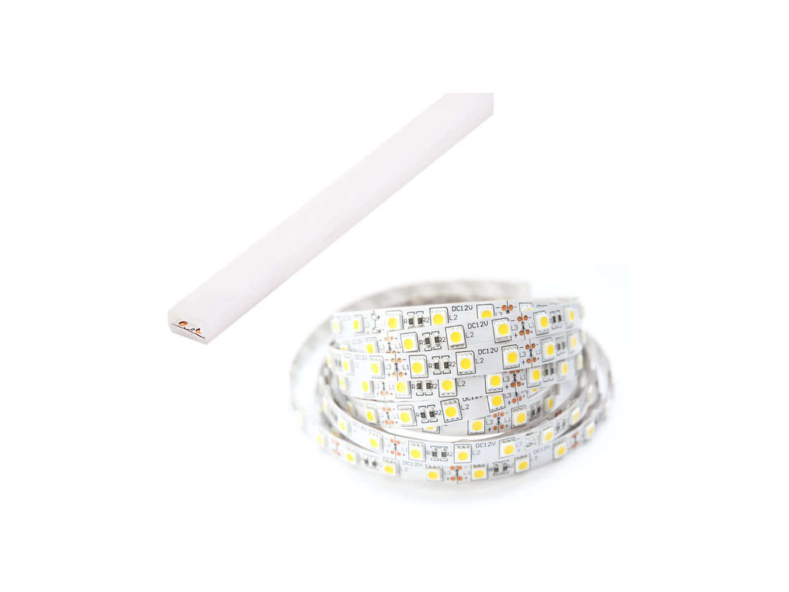 Oranje led-verlichting opklapbed CONCEPTION JUNIOR 90x200 cm verticaal