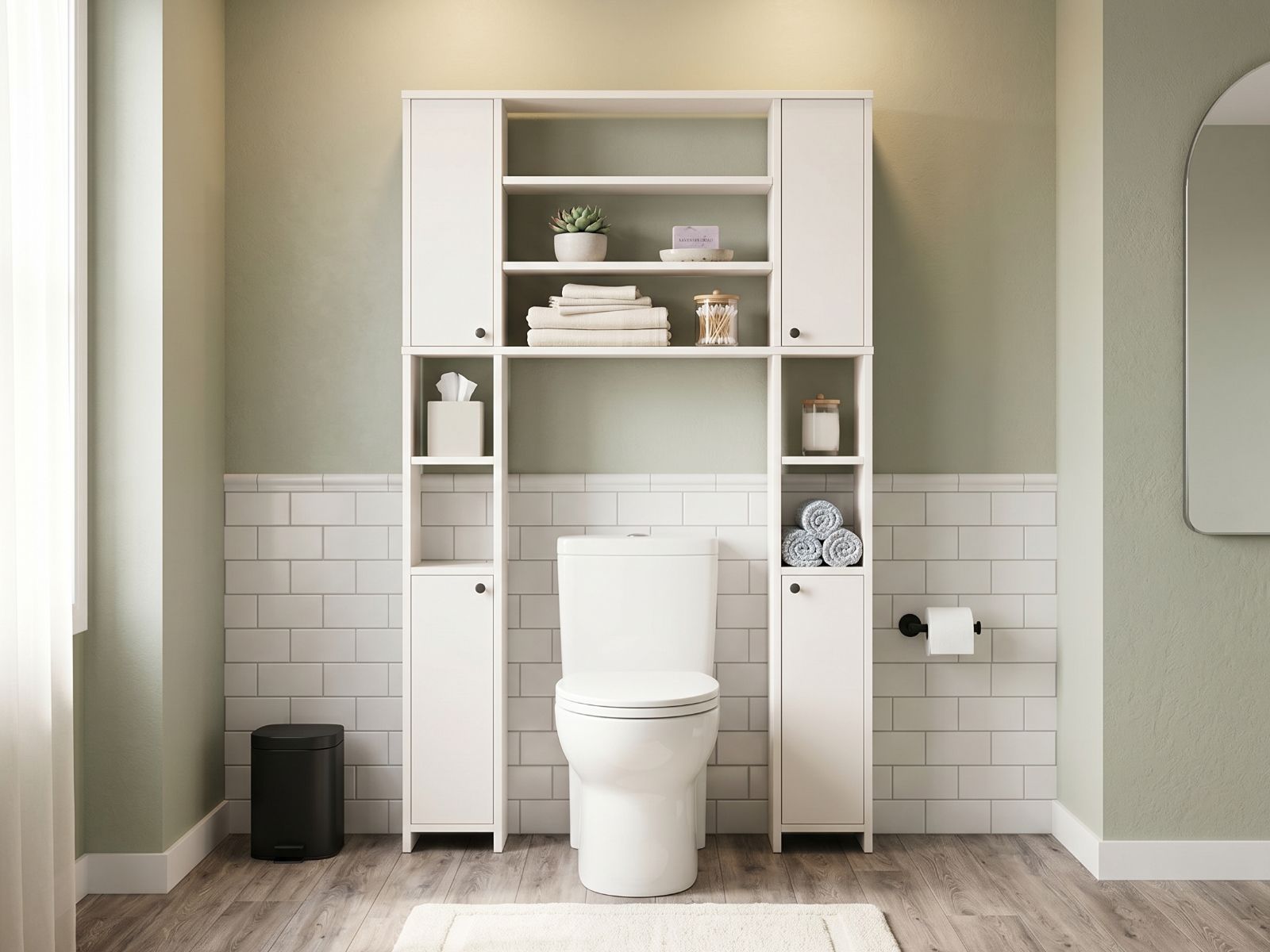 Toiletmeubel LOEWIE 4 deuren wit