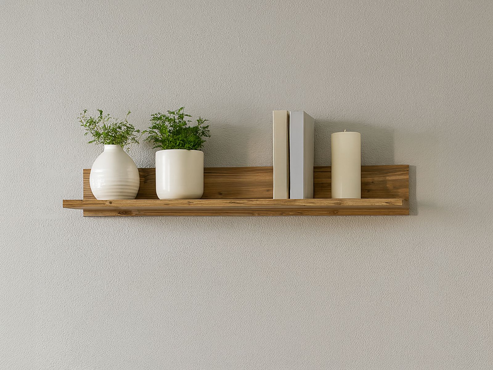 Wandplank OLIANNE 147 cm appenzeller sparren/zwart