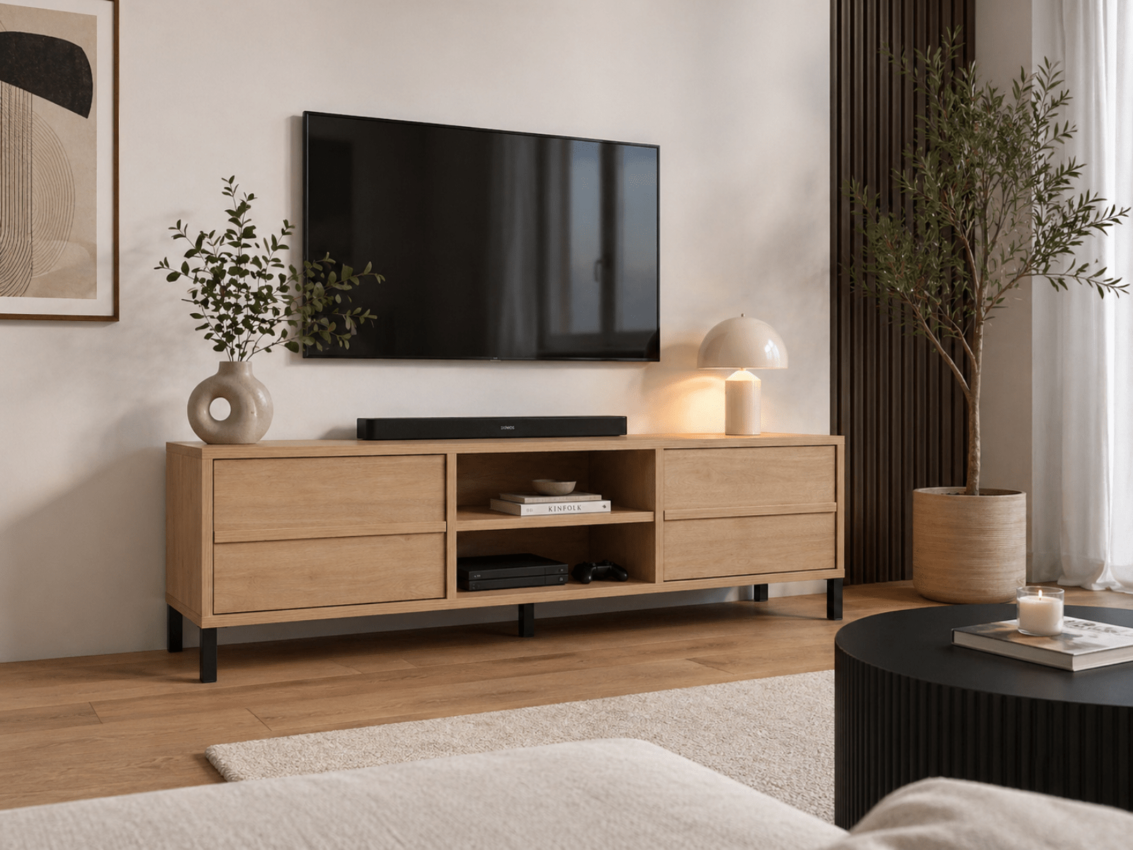 Tv-meubel AMBER 175 cm urban eik