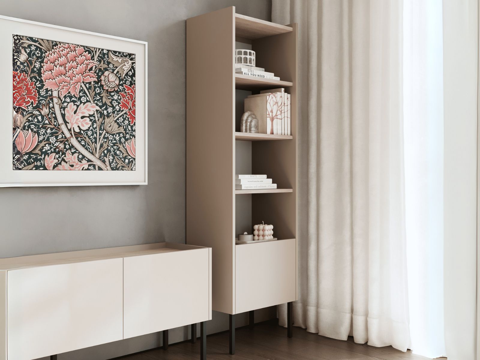 Kast JULIE 50 cm acacia/kasjmier