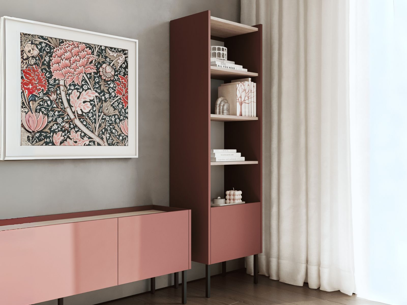 Kast JULIE 50 cm acacia/roest