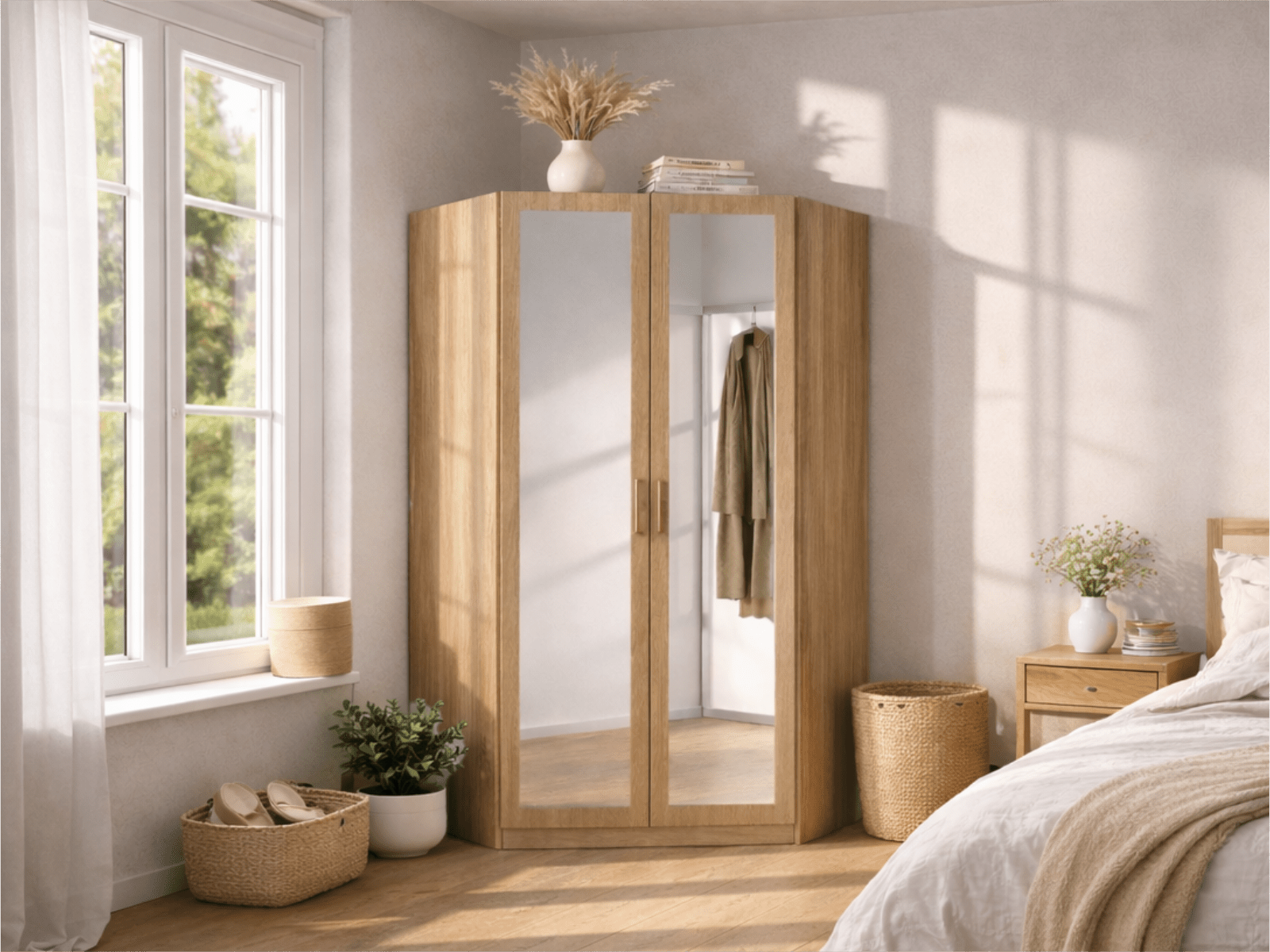 Hoekkast RIGA 2 deuren sonoma