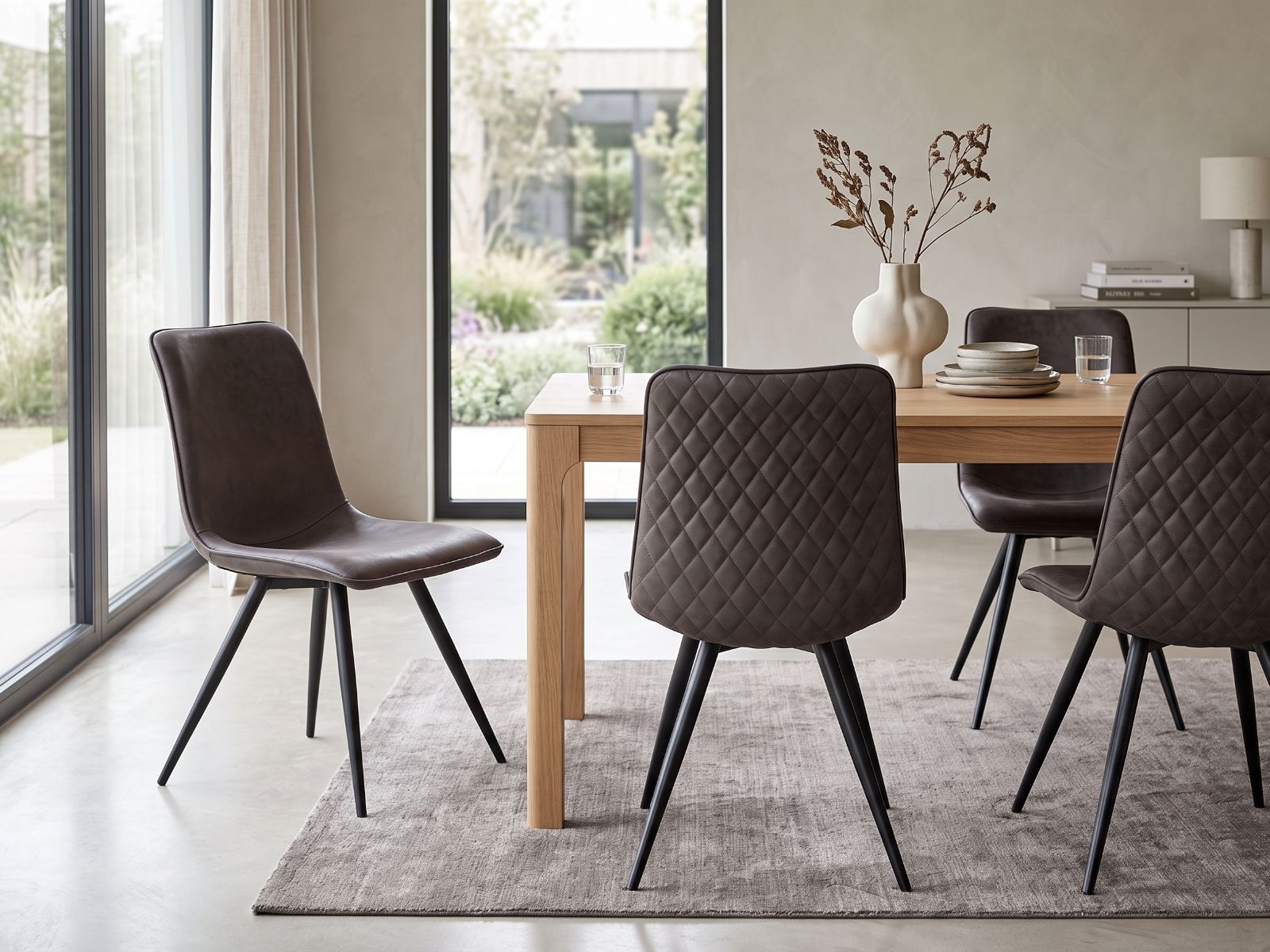 Set van 4 stoelen CODY grijs