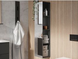 Kolomkast CANTONA 4 vakken grafiet 