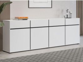 Dressoir CROSSAIR 4 deuren 4 lades wit