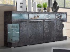 Commode LABEL 4 deuren kleurrijke leisteen