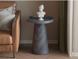 Ronde salontafel MAGNUSSEN 45 cm donkergrijs