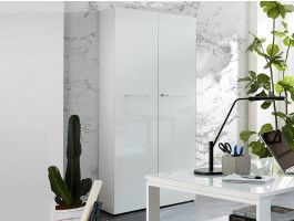 Kantoorkast MATERIA 2 deuren wit/hoogglans wit