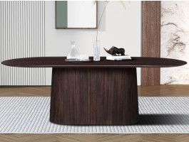 Eettafel MIGADON 230 cm donkerbruin 