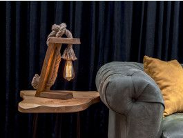 Tafellamp AREZZO 1 lamp bruin