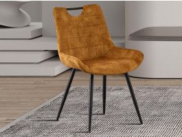 Stoel NINNO fluweel goud 