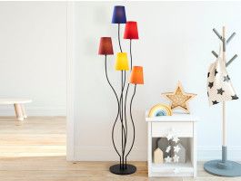 Staande lamp BONOBO 5 lampen multi kleuren 