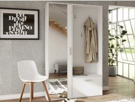 Vestiaire BISCOTE 2 deuren wit 