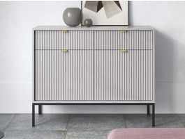 Dressoir NORYA 2 deuren 2 lades grijs