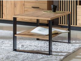 Rechthoekige salontafel LAVIDA 100 cm artisan eik