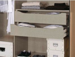 Ladeblok BETA 2 lades 90 cm natuurlijk linnen