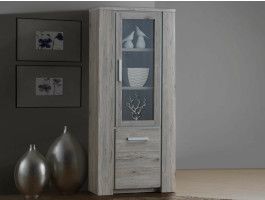 Vitrinekast ELIA 2 deuren rustiek eik