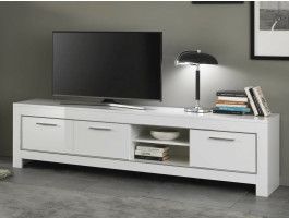 Tv-meubel MADONNA 3 deuren hoogglans wit
