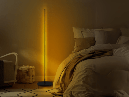 Staande lamp OLLITA zwart