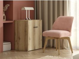 Uitschuifbaar bureau SMOLTY natuurlijke eik 