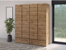 Kast CROSSAIR 4 deuren 2 lades wotan eik