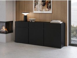 Dressoir CROSSAIR 3 deuren 3 lades zwart