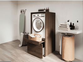 Kast WASHING 1 machine MEDIUM walnoot