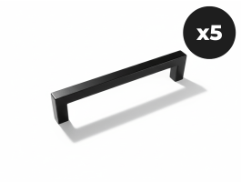 Set van 5 handgrepen WASHING zwart