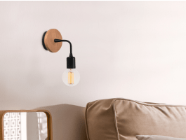 Wandlamp MARTINI 1 lamp bruin