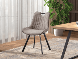 Stoel PAOLA lichtgrijs