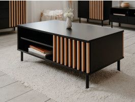 Rechthoekige salontafel MANZANA artisan eik/antraciet