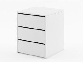 Ladekast ARTEMIS 3 lades mat wit