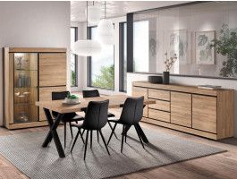 Eetkamer MARNOIX 248 cm franse eik met stoelen
