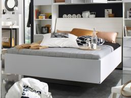 Bed ELVIS 180x200 cm wit zonder lades