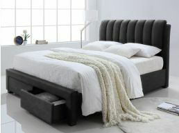 Bed OTHELLO 160x200 cm eco-leder zwart