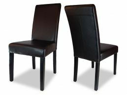 Set van 2 stoelen EMORA donker bruin