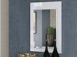 Spiegel ELEGANCIA 65 cm hoogglans wit