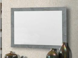 Rechthoekige spiegel MARIO 80 cm hoogglans marmo grigio