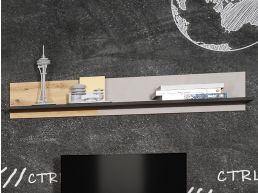 Wandplank BIC 115 cm artisan eik/zijde grijs 