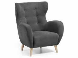 Fauteuil PATRICE donkergrijs 