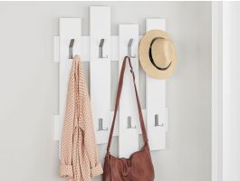 Kapstok WALL 8 haken wit
