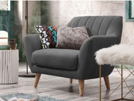 Fauteuil OBY donkergrijs 